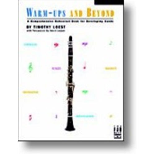 Warm Ups And Beyond - Flute Book.
"A Comprehensive Rehearsal Book"
By Timothy Loest.
Appropriate for elem, middle, & small HS prog.
Addresses technical issues at various levels.
In-depth glossary of musical terms.
An ideal resource for developing libraries.