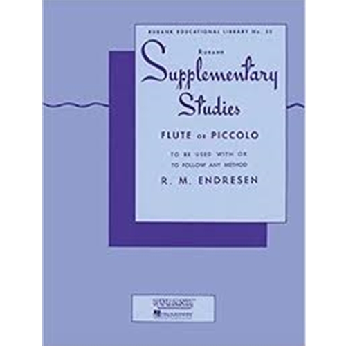 Supplementary Studies - Flute/Piccolo.
"Supplementary Series for any band method"
Contains short etudes.
Designed to improve musicianship.
Improves technique.