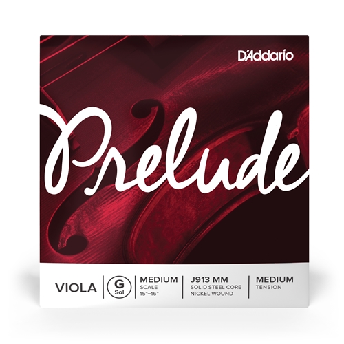 Prelude Medium Scale 15" - 16" Viola G String.
"Preferred choice for student strings!"
Solid steel core string.
Warm tone & excellent bow response.
Economical & durable.
