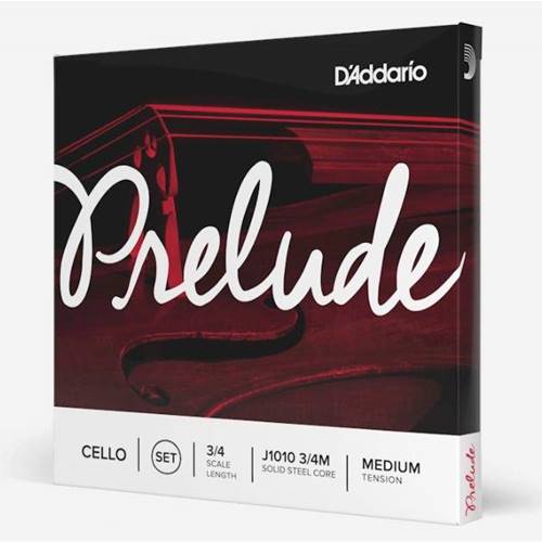 Prelude Cello Strings J1010 3/4 SET.
"Preferred choice for student strings!"
Solid steel core strings.
Warm tone & excellent bow response.
Economical & durable.