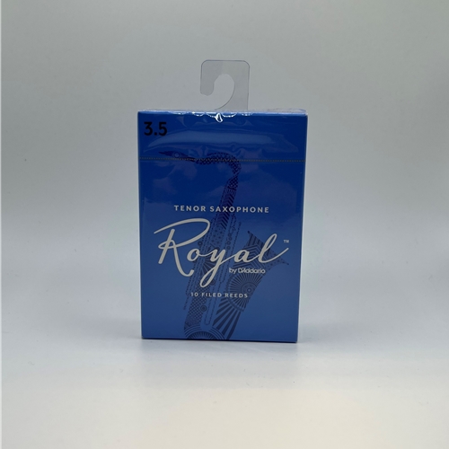 Tenor Sax Reeds - Rico Royal 3 1/2.
"French filed for flexibility!"
Premium cane for consistent response.
Works well for classical and jazz.
Traditional filed cut for clarity of tone.
Box of 10 reeds.