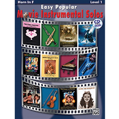 Easy Pop Movie Solos
"Movie songs for the beginning student!"
Simple notation and a play-along CD
10 selections
Over the Rainbow, Raiders March
Believe, In Dreams
The Pink Panther