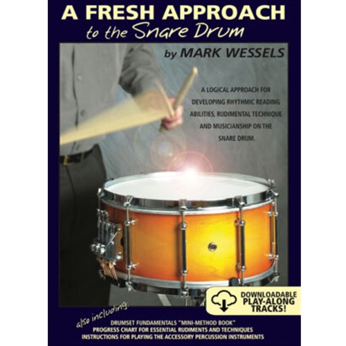 A Fresh Approach To Snare Drum
INS METHOD
"A comprehensive method for snare drum"
Develops rhythmic reading abilities
Also rudimental technique and musicianship
Incorporates world percussion