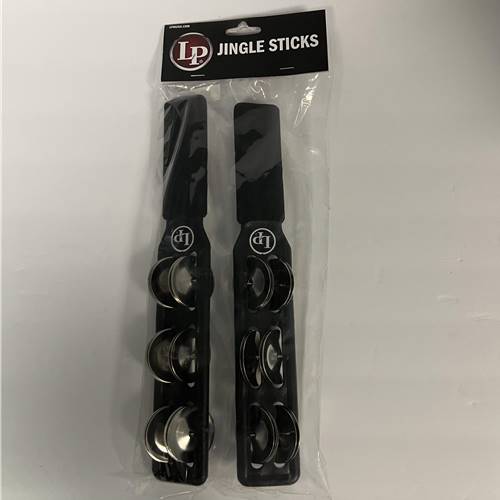 LP Jingle Sticks 
- Easily play quick rhythmic patterns. 
- Use to strike cymbals and other instruments. 
- Two rows of alloy jingles produce quality sound projection. 
- Soft padded grip provides comfort and control.