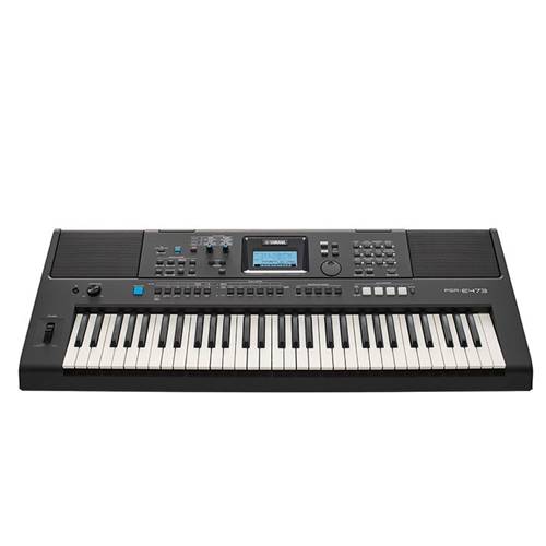 Yamaha Keyboard, PSR-E473.

"Stunning Sound and Effects Quality!"
61 keys
820 Voices and Super Articulation Lite Voices
Quick Sampling and Groove Creator
Mic Input and Vocal Effects