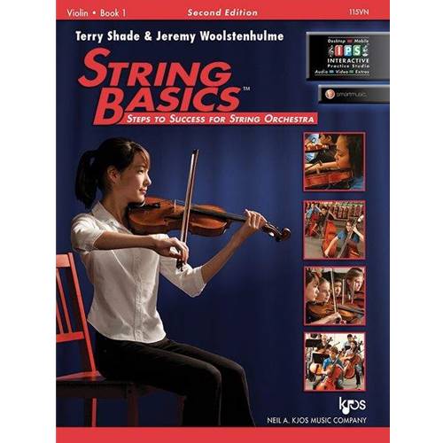 String Basics: Steps to Success for String Orchestra is a comprehensive method for beginning string classes. Utilizing technical exercises, music from around the world, classical themes by the masters, and original compositions, students will learn to play their string instruments in an orchestra. Step-by-step sequences of instruction will prove invaluable as students learn to hold their instrument and  bow, finger new notes, count different rhythms, read music  notation, and more.