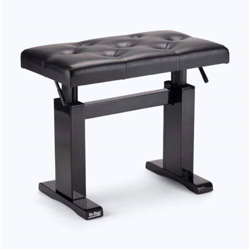 On-Stage KB9503B Height-Adjustable Piano Bench Black.

- Hydraulic assistance for ease of height adjustments.
- Premium tufted cushion delivers long-lasting playing comfort.
- Elegant design complements the appearance of a piano or keyboard.