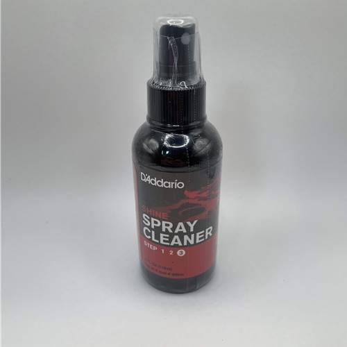 D'addario Shine Spray Guitar Cleaner.

D'Addario Shine spray cleaner and maintainer is an easy-to-use daily cleaner for all clear coated instruments. Shine erases dust, fingerprints, and minor imperfections, while color enhancers bring out your instrument’s beauty. Step 3 of a 3-part system.

Spray cleaner and maintainer
Keep your finish looking like new - erases dust, fingerprints, and minor imperfections
Brings out the natural color and beauty of your instrument
Can be used as a stand-alone all-purpose instrument cleaner
Step 3 of a three part restoration system from D'Addario