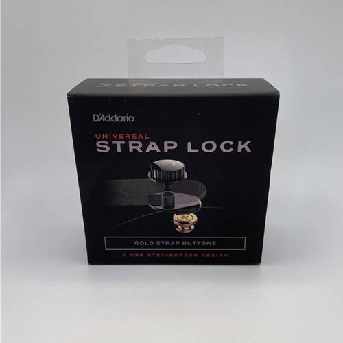 D'Addario's Universal Strap Locks, designed by Ned Steinberger, give you the certainty and peace of mind that your instrument and strap are firmly locked in place. With hassle-free installation, our Strap Locks make it quick and easy to connect and remove your strap, leaving you free to move about the stage with confidence. Strap Buttons are available in black, gold, and nickel.