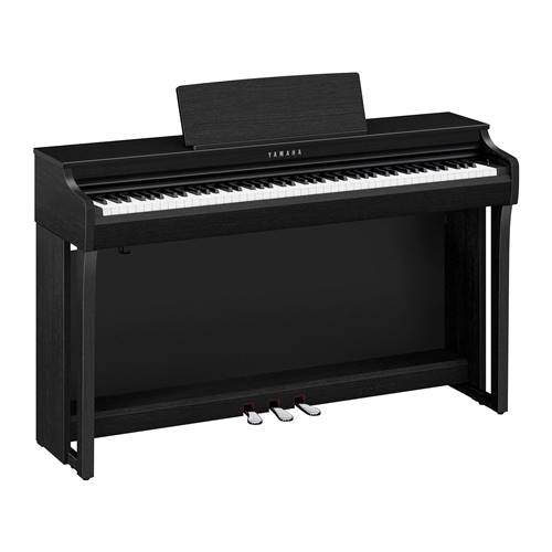 Yamaha Clavinova, CLP-825B, Matte Black.

Discover the perfect blend of tradition and innovation with the CLP-825. Featuring a GrandTouch-S keyboard with escapement for a truly realistic grand piano experience. Seamless integration with smart devices ensures endless entertainment and learning possibilities. With a space-saving console, unmatched quality, and world-class sound, the CLP-825 is a standout instrument.

GRAND EXPERIENCE - 
Enjoy the extraordinarily realistic touch and feel of a grand piano through the GrandTouch-S keyboard and the GrandTouch pedal. The keyboard's escapement provides a satisfying click when keys are pressed, a sensation unique to grand pianos, while the light-to-heavy weighted keys ensure precise playability.

IMMERSIVE SOUND - 
Enjoy immersive sound through a revolutionary speaker system with diffuser technology. The Binaural CFX voice with Grand Expression Modeling and Virtual Resonance Modeling (VRM) delivers vivid and richly varied tones, capturing the countless nuances of a concert grand piano.

TIMELESS BEAUTY - 
The CLP-825 is beautifully crafted, blending a classic aesthetic with a contemporary user experience. Its space-saving console-style cabinet adds elegance to any room without taking up too much space.

A LEGACY OF EXCELLENCE - 
The CLP-825 carries the legacy of Yamaha craftsmanship and expertise, delivering the genuine sound and feel of a grand piano. You’ll experience the timeless tone and quality that Yamaha is renowned for, ensuring a realistic and rich playing experience.

SMART PIANIST WITH POWERFUL SHEET MUSIC READER TECHNOLOGY - 
Enjoy the Clavinova even more with Smart Pianist, an exclusive app from Yamaha. This robust app includes Sheet Music Reader technology, which plays the notes of any "You Are The Artist" sheet music on your smart device. You can also control every feature and setting of your instrument with Smart Pianist, as well as learn to play hundreds of popular songs with its built-in lessons.