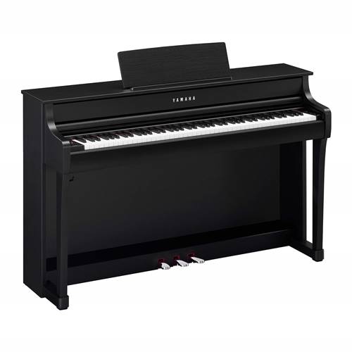 Yamaha Clavinova Matte Black CLP-835B.

The CLP-835 blends over a century of piano craftsmanship with cutting-edge digital technology. Immerse yourself in the binaurally sampled sounds of legendary concert grands through headphones, or through the built-in stereo speaker system with Virtual Resonance Modeling. With a host of features and Voices, the CLP-835 offers a world-class musical experience.

GRAND EXPERIENCE
Enjoy the extraordinarily realistic touch and feel of a grand piano through the GrandTouch-S keyboard and the GrandTouch pedal. The keyboard's escapement provides a satisfying click when keys are pressed, a sensation unique to grand pianos, while the light-to-heavy weighted keys ensure precise playability.

IMMERSIVE SOUND
Enjoy immersive sound through a revolutionary speaker system with diffuser technology. The Binaural CFX voice with Grand Expression Modeling and Virtual Resonance Modeling (VRM) delivers vivid and richly varied tones, capturing the countless nuances of a concert grand piano.

TIMELESS BEAUTY
The CLP-835 is beautifully crafted with a classic aesthetic while delivering a contemporary user experience. Its space-saving, taller acoustic cabinet design adds elegance to any space, while the easy-to-use LCD display ensures effortless navigation of onboard interface features.

A LEGACY OF EXCELLENCE
The CLP-835 carries the legacy of Yamaha craftsmanship and expertise, delivering the genuine sound and feel of a grand piano. You’ll experience the timeless tone and quality that Yamaha is renowned for, ensuring a realistic and rich playing experience.

SMART PIANIST WITH POWERFUL SHEET MUSIC READER TECHNOLOGY
Enjoy the Clavinova even more with Smart Pianist, an exclusive app from Yamaha. This robust app includes Sheet Music Reader technology, which plays the notes of any "You Are The Artist" sheet music on your smart device. You can also control every feature and setting of your instrument with Smart Pianist, as well as learn to play hundreds of popular songs with its built-in lessons.