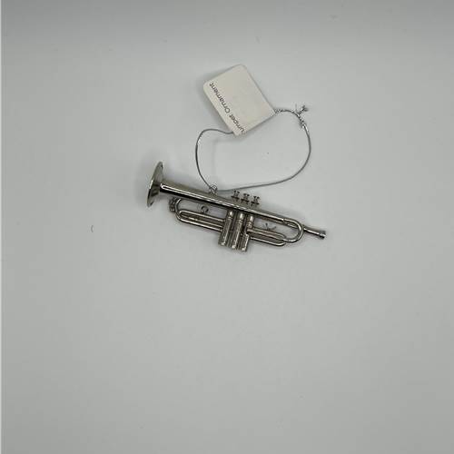 Silver Trumpet Ornament