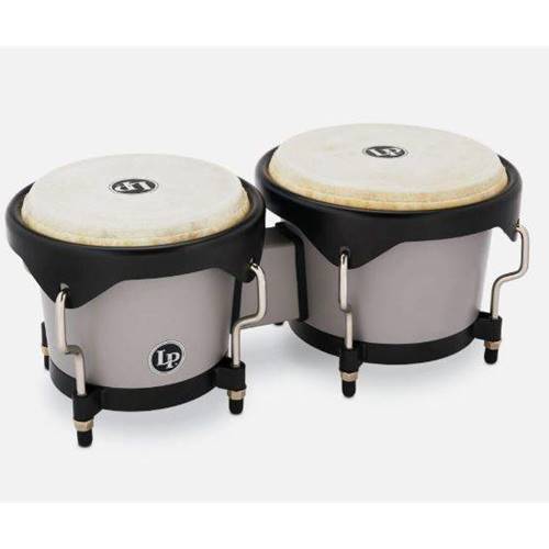 LP Bongo Set Discovery Series - Slate Grey.

- "Explore the world of hand percussion!"
- HD Shell for durability and dynamic sound
- Smaller size for playability and portability
- Carring bag included